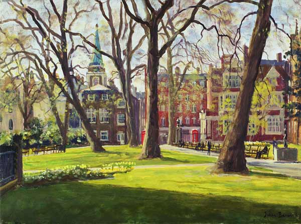 Mount Street Gardens, London (oil on canvas)  von Julian  Barrow