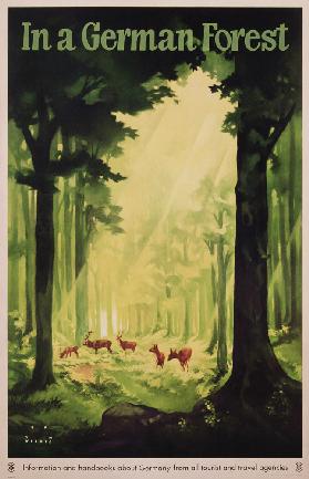 'In a German Forest', poster advertising tourism in Germany c.1935