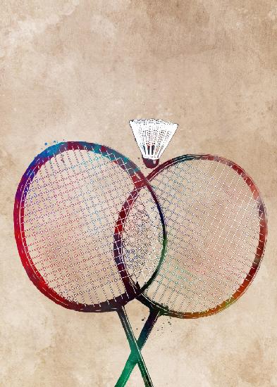 Badminton-Sportkunst 2
