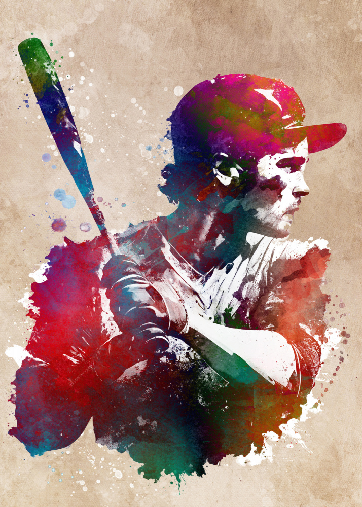 Baseball-Sportkunst 10 von Justyna Jaszke