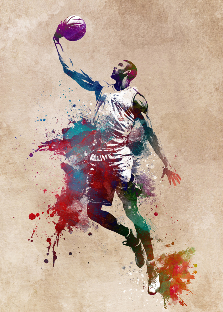Basketball-Sportkunst 13 von Justyna Jaszke