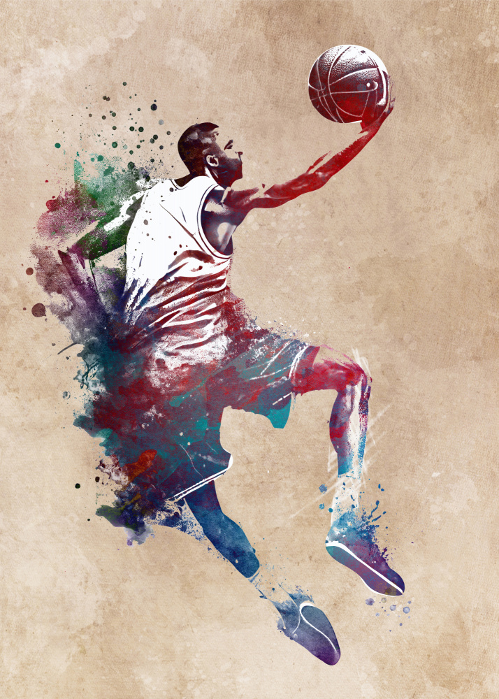 Basketball-Sportkunst 14 von Justyna Jaszke