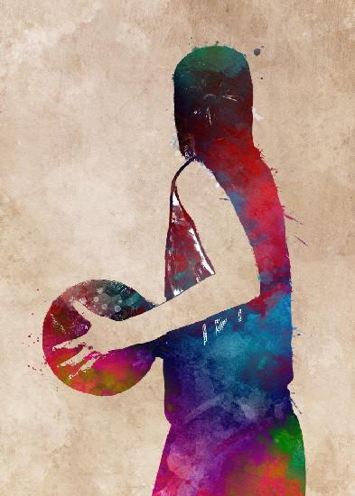 Basketball-Sportkunst 19