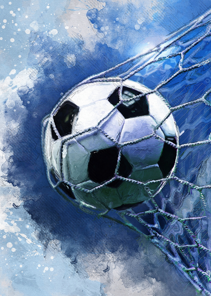 Fußball 3 Sportkunst von Justyna Jaszke