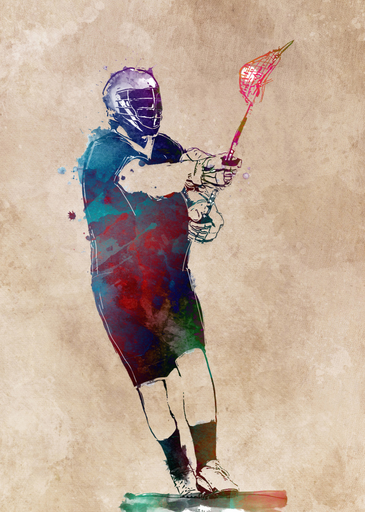 Lacrosse-Sportkunst 6 von Justyna Jaszke
