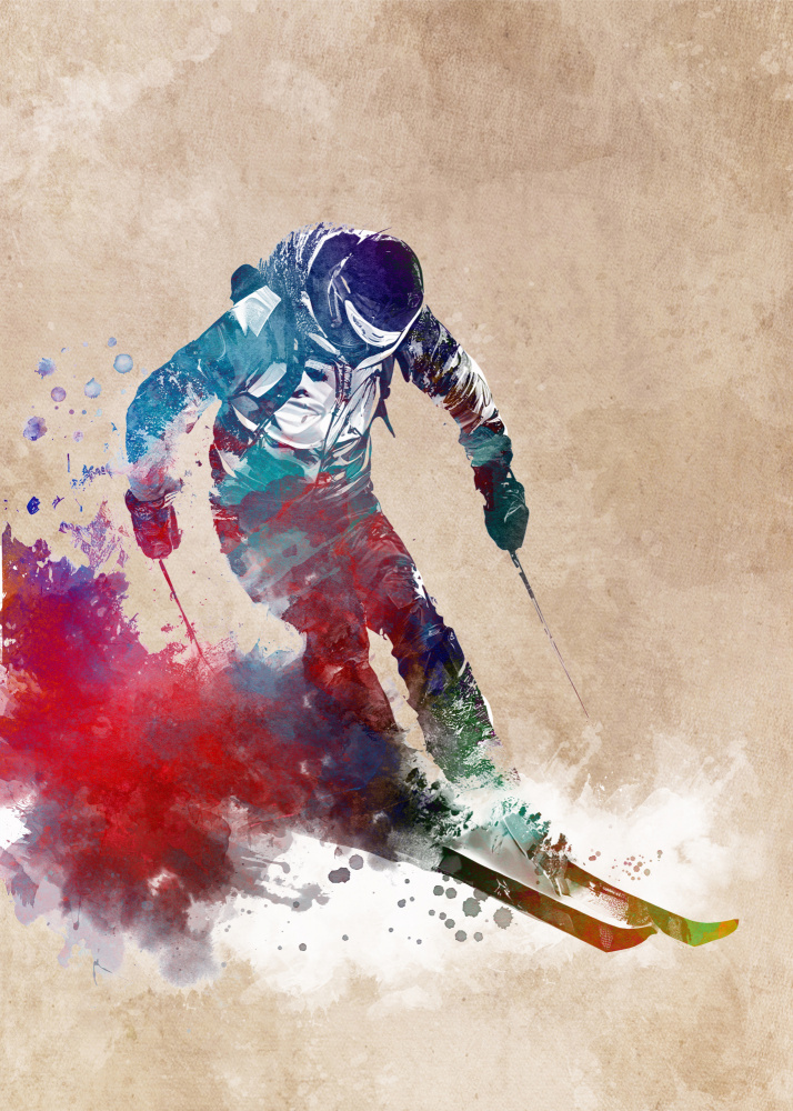 Skisport Kunst 3 von Justyna Jaszke