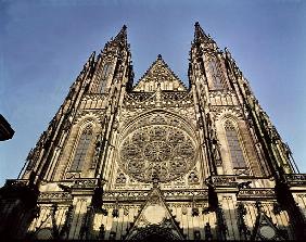 Facade of the Cathedral of St. Vitus
