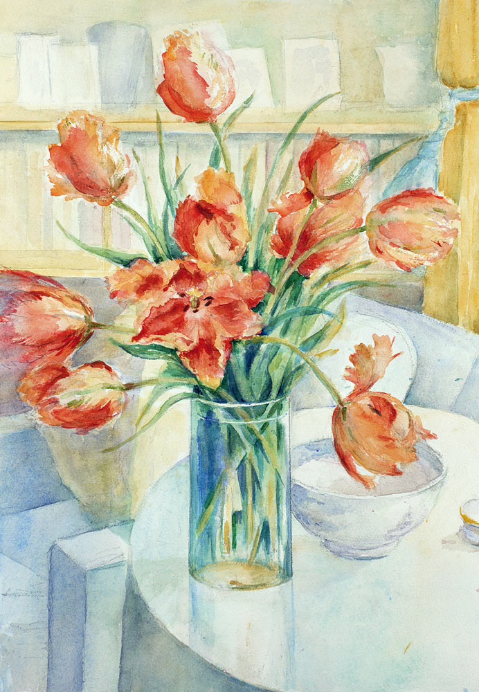 Artist''s Tulips in the Drawing Room  von Karen  Armitage