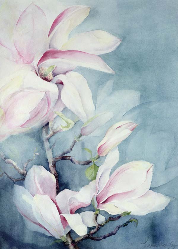 Magnolia Soulangeana (vertical)  von Karen  Armitage