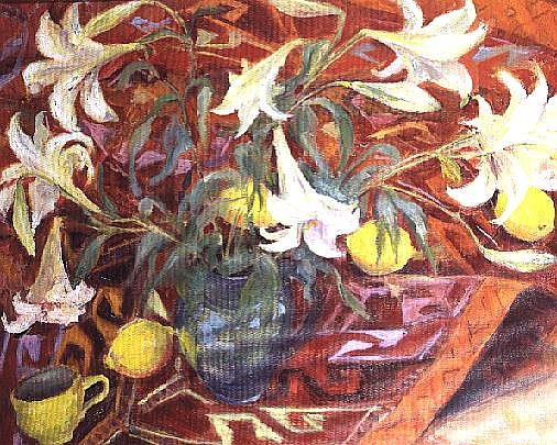 White Lilies and Lemons  von Karen  Armitage