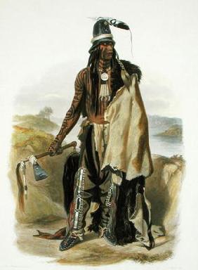 Abdih Hiddisch, a Minitarre Chief, plate 24 from Volume 2 of 'Travels in the Interior of North Ameri 12th