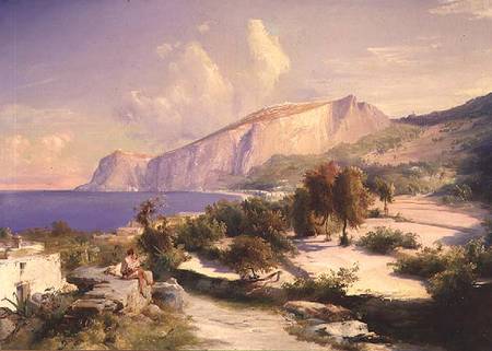 The Marina Grande, Capri von Carl Eduard Ferdinand Blechen