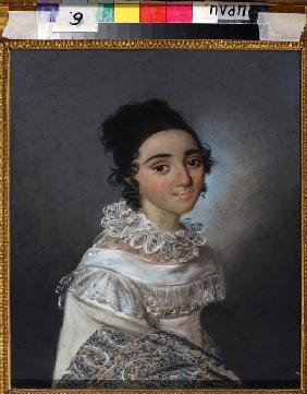 Porträt von Jekaterina Emmanuilowna Abamelik-Lasarewa (1806-1880), geb. Manuk-Bei 1820