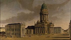 The Gendarmenmarkt with the French Playhouse and Cathedral, Berlin