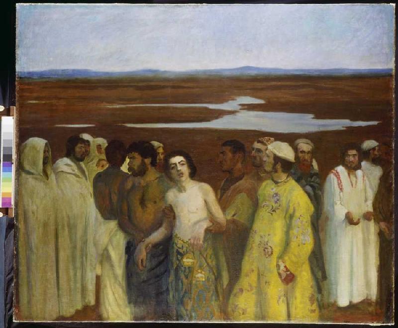 Joseph wird von seinen Brüdern nach Ägypten verkauft von Károly Ferenczy