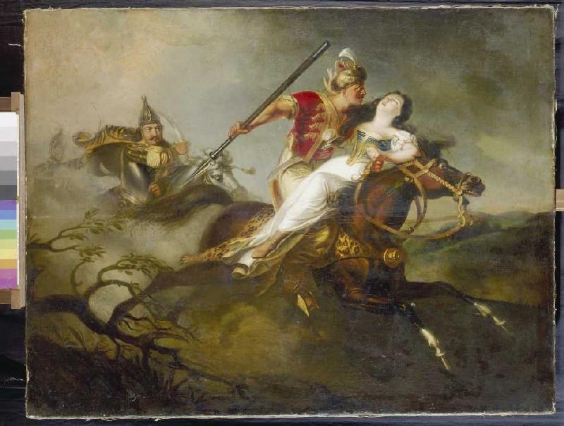 Fürst Ladislaus in der Schlacht bei Cserhalom. von Károly Kisfaludy