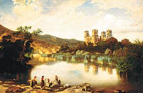 Die Burgruine von Diósgyör 1860