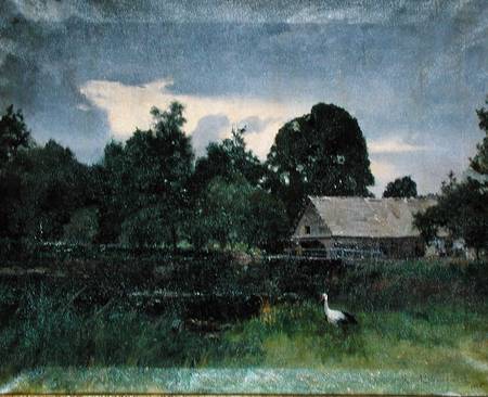 Landscape with a Stork von Kasimir Alchimowicz