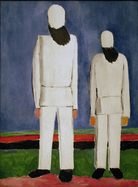 K.Malevich / Two Male Figures / 1928/32 von Kasimir Sewerinowitsch Malewitsch