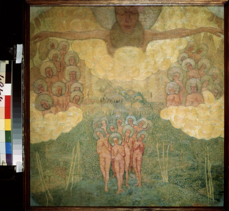Studie zum Fresco. Der Triumph des Himmels von Kasimir Sewerinowitsch Malewitsch