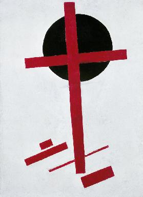 Rotes Kreuz auf schwarzem Kreis nach 1914