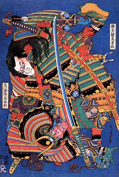 Der Krieger Kengoro von Katsushika Hokusai