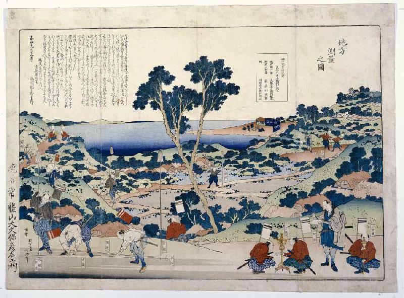 Die Landvermessung von Katsushika Hokusai