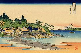 Enoshima in der Provinz Sagami (aus der Bildserie „36 Ansichten des Berges Fuji“)