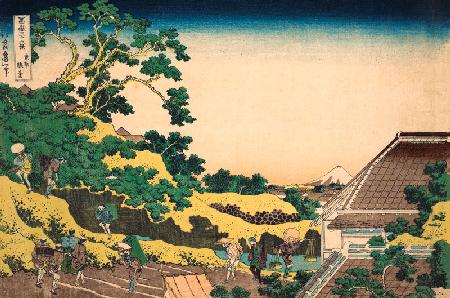 Sundai in Edo (aus der Bildserie "36 Ansichten des Berges Fuji")