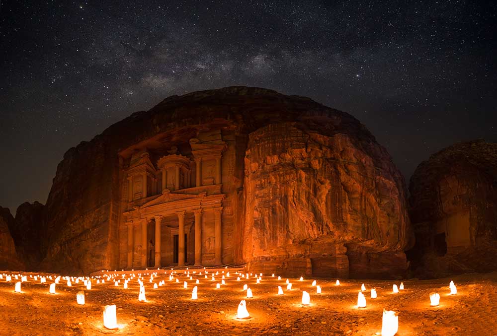 Petra bei Nacht von khalid jamal