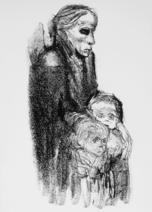 Drawing of Mother with Children von Käthe Kollwitz
