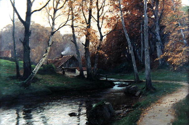 Black Stream, c.1890 (oil on canvas) von Konrad Mueller-Kuerzwelly