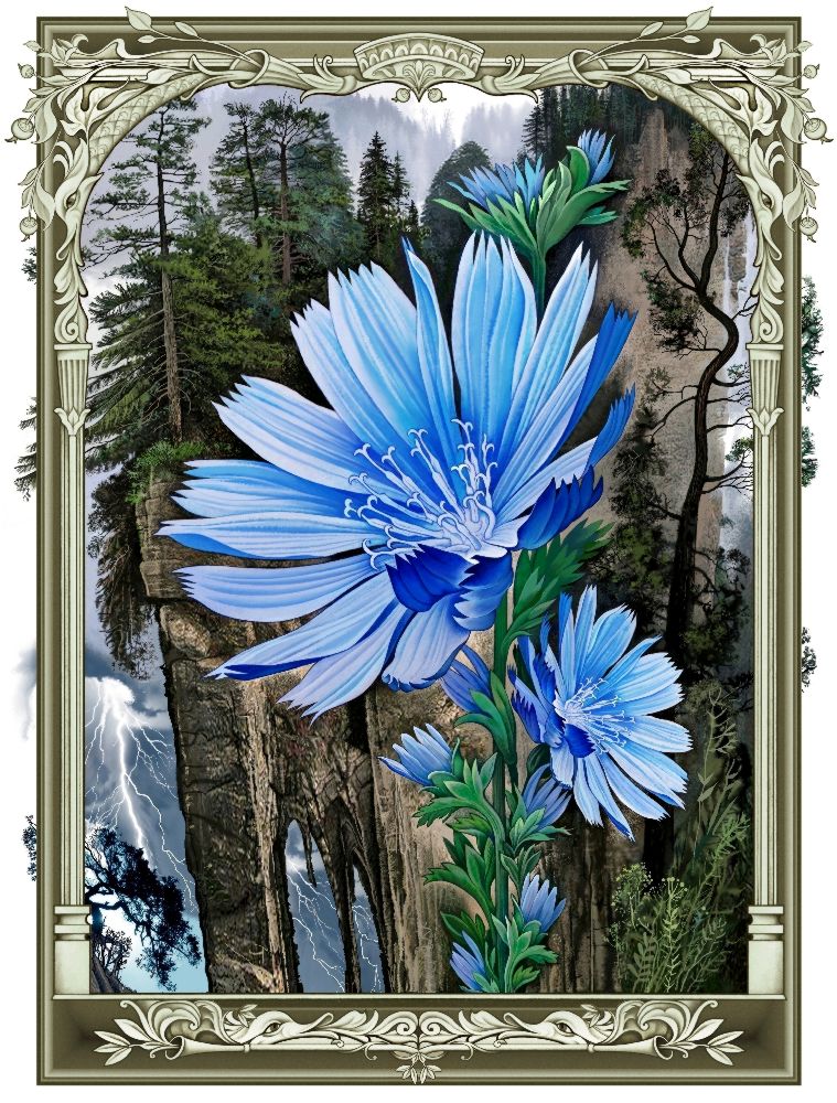 Blauen Blumen von Konstantin Avdeev