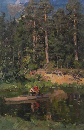 Die Angler in Ochotino 1916