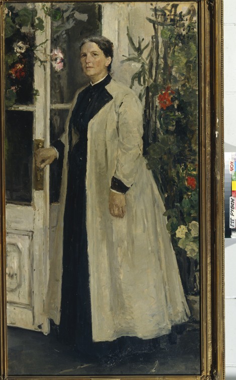 Porträt von Olga Pawlowna Orlowa (1838-1926) von Konstantin Alexejewitsch Korowin