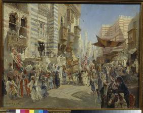 Die Überführung des Heiligen Teppichs nach Kairo 1876