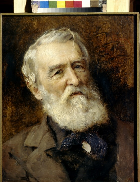 Porträt des Schriftstellers Dmitri Grigorowitsch (1822-1899) von Konstantin Jegorowitsch Makowski