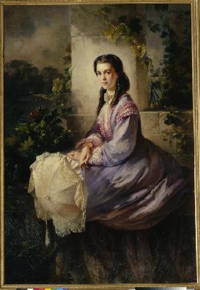 Porträt von Gräfin S.L. Stroganowa 1864