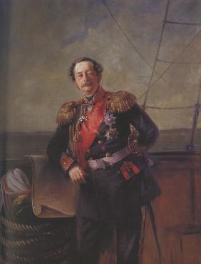 Porträt von Nikolai Nikolajewitsch Graf Murawjow-Amurski (1809-1881) 1863