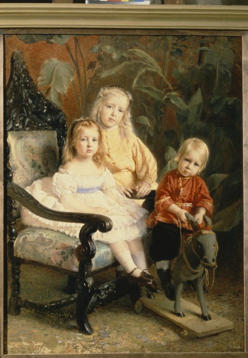 Porträt von Stasow-Kinder von Konstantin Jegorowitsch Makowski