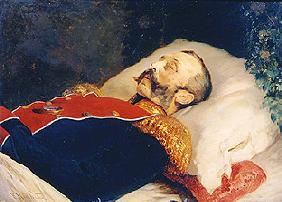 Zar Alexander II. auf dem Totenbett 1881