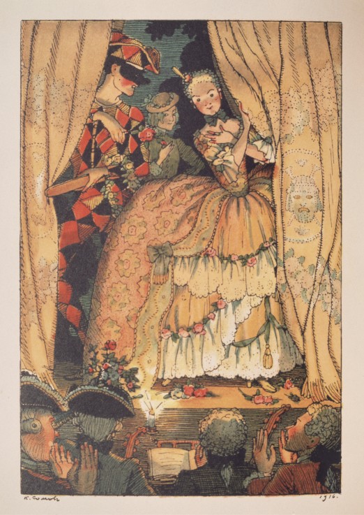 Illustration zum "Lesebuch der Marquise" von Franz Blei von Konstantin Somow