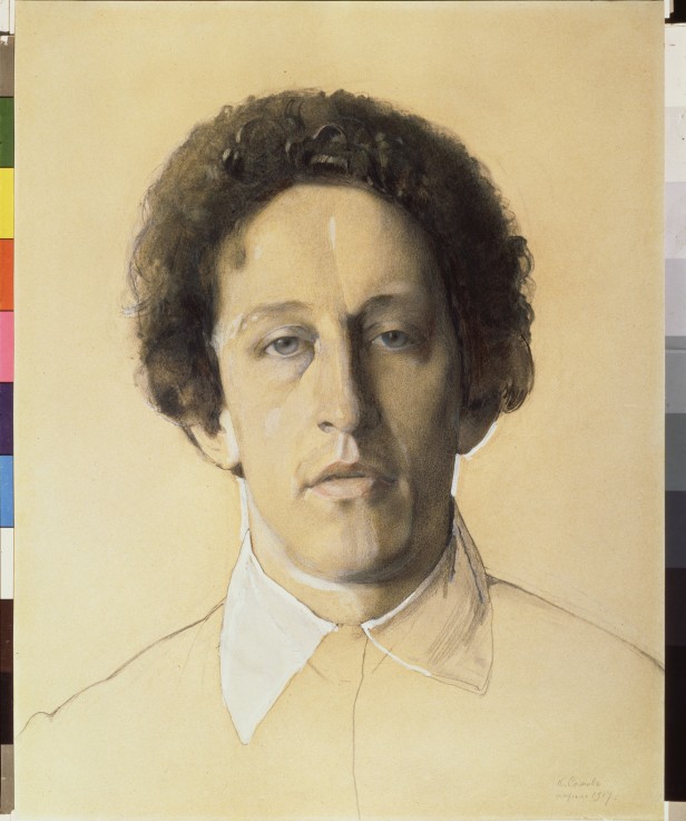 Porträt des Dichters Alexander Blok (1880-1921) von Konstantin Somow