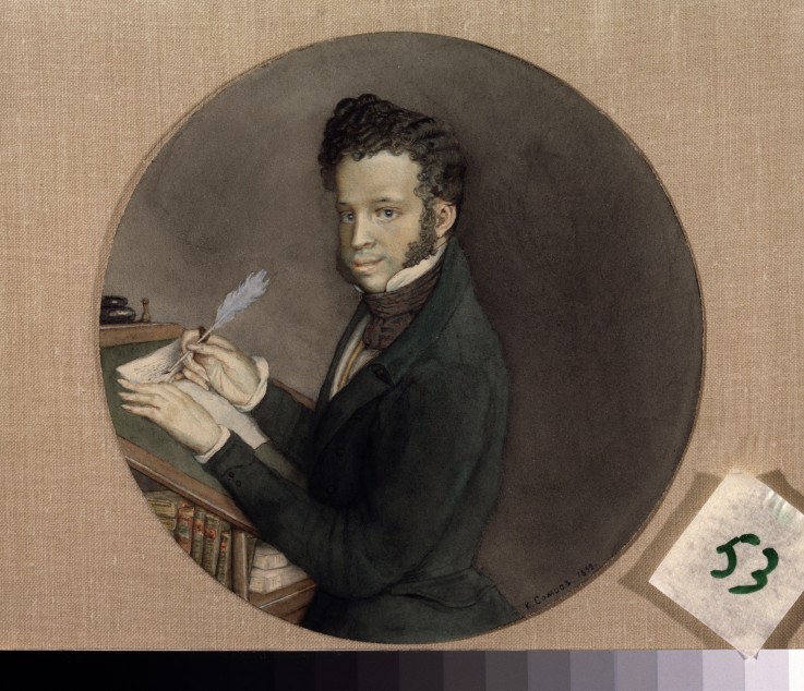 Porträt des Dichters Alexander S. Puschkin (1799-1837) von Konstantin Somow