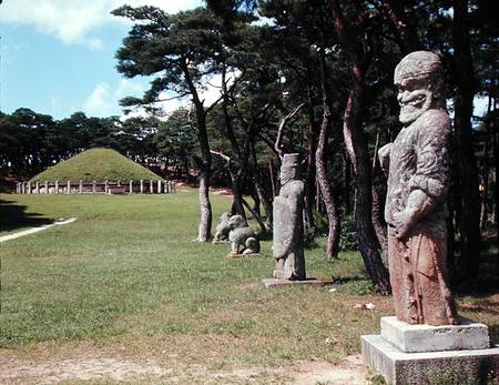 General view of the statues in Kwaenung Park (photo) von Korean School