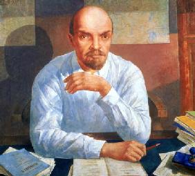 Portrait of Vladimir Ilyich Lenin (1870-1924), 1934 (oil on canvas)
