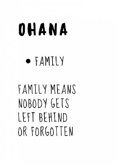 Ohana bedeutet Familie