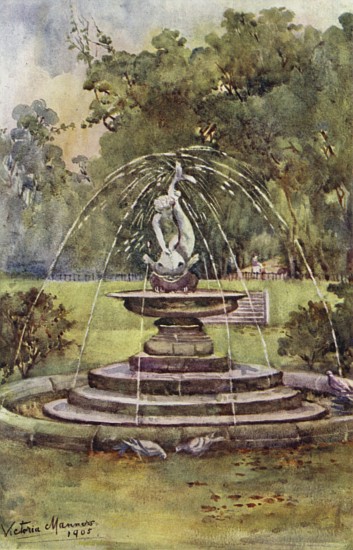 Dolphin Fountain, Hyde Park von Lady Victoria Marjorie Harriet Manners