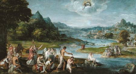 The Baptism of Christ von Lambert Sustris
