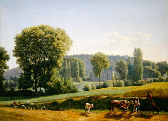 Landscape with Animals, 1806 (oil on canvas) von Lancelot Theodore Turpin de Crisse